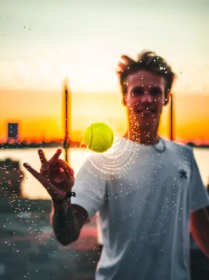 Tennis Ball In Motion