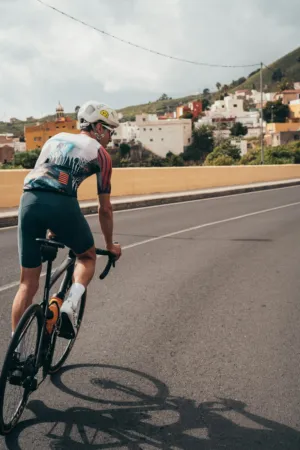 Cyclist On Road