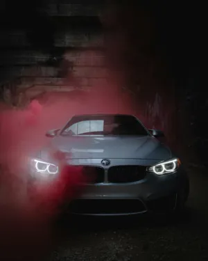 Red Smoke Bmw