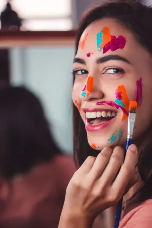 Colorful Face Art