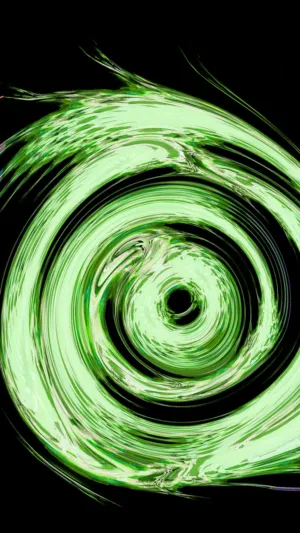 Green Swirl Art