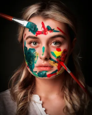 Colorful Face Art