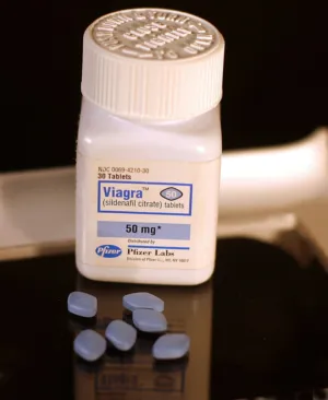 Viagra Bottle And Pills
