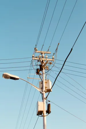 Electricity Pylon And Wires
