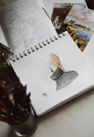 Sketchbook With Artwork