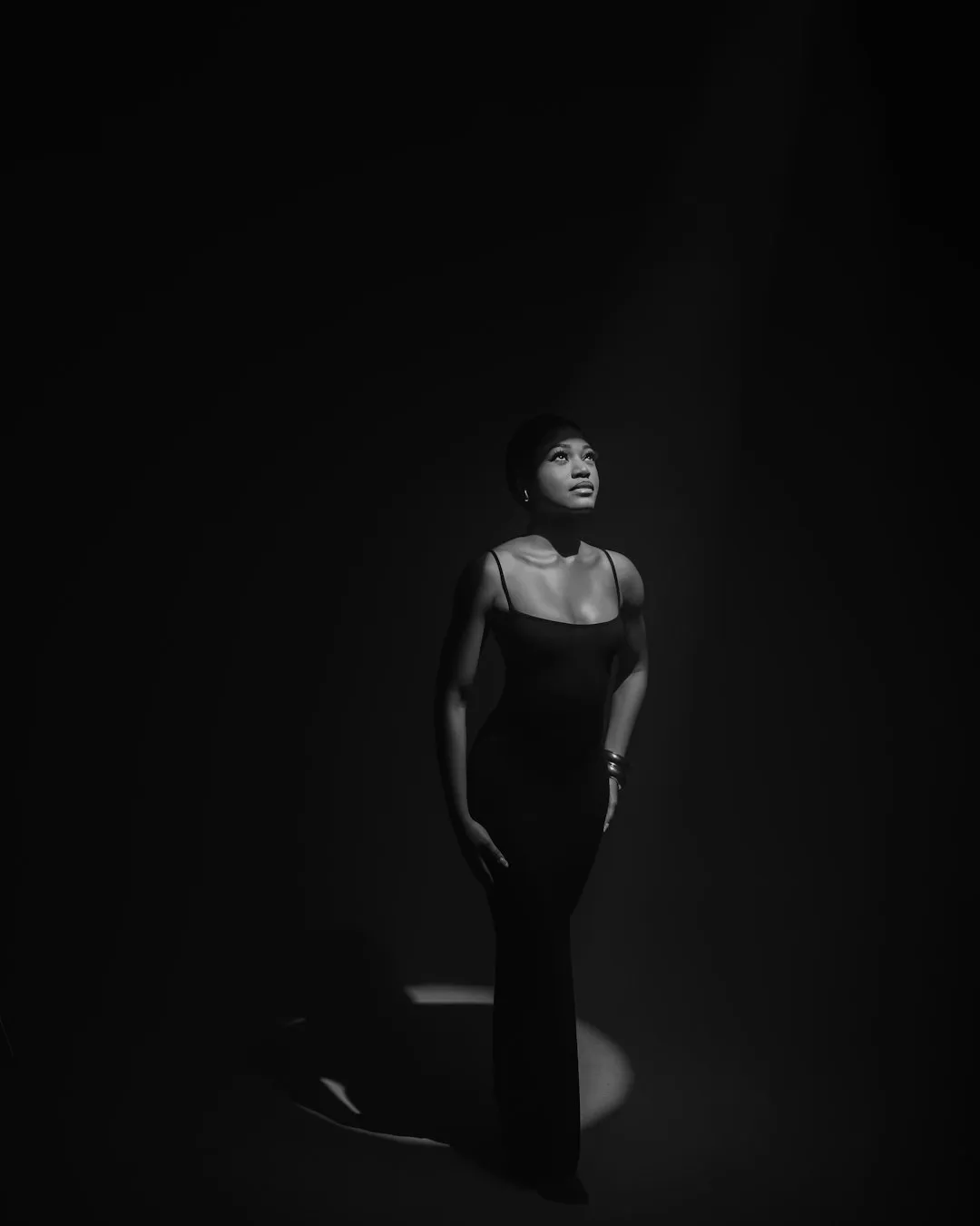 Black And White Fashion Portrait