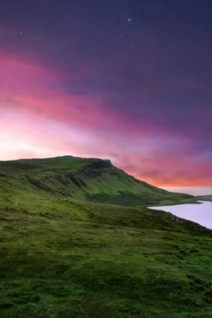 Sunset Over The Mountains