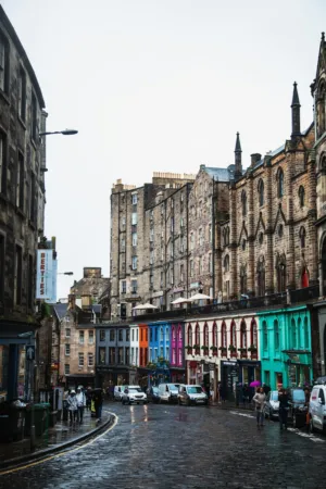 Rainy Day In Edinburgh