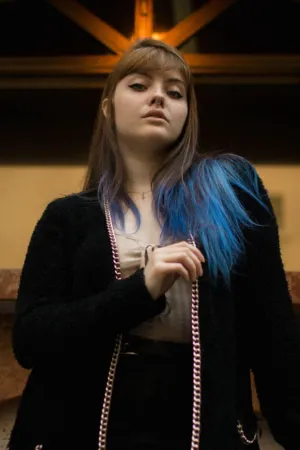Blue-Haired Model