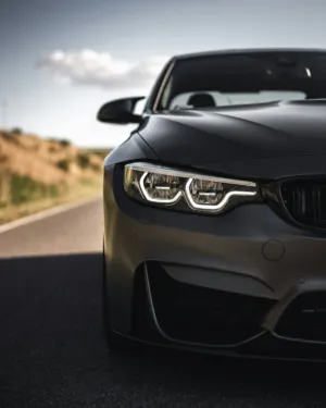 Black Bmw On The Road