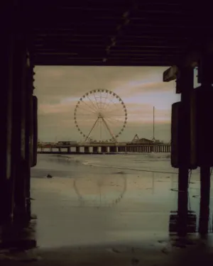 Ferris Wheel At Sunset