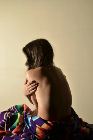 Nude Figure With Blanket