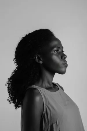 Black And White Portrait