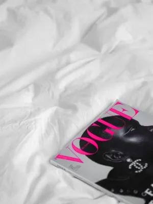 Vogue Magazine On Bed