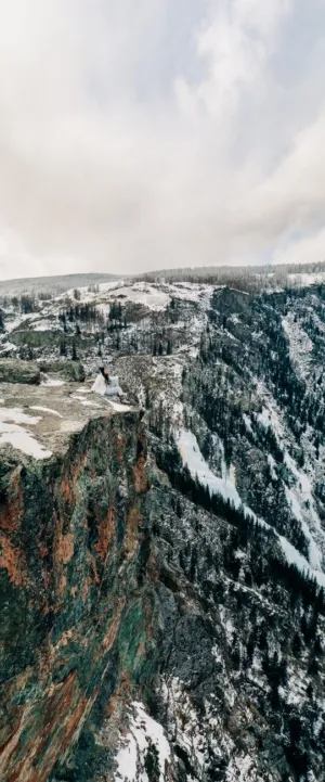 Snowy Mountain Landscape