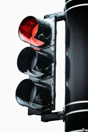 Snowy Traffic Light