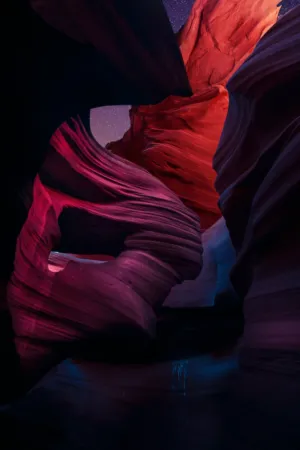 Antelope Canyon At Night