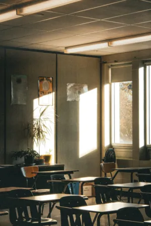 Sunlit Classroom