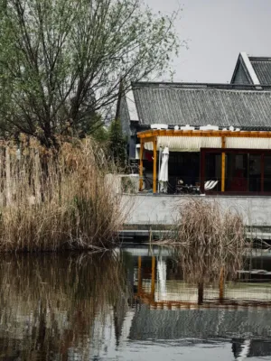 Traditional Chinese Architecture By The Water