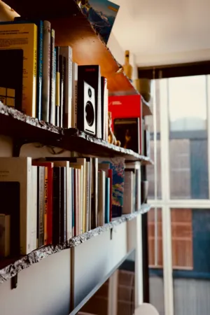 Bookshelf With Eclectic Books