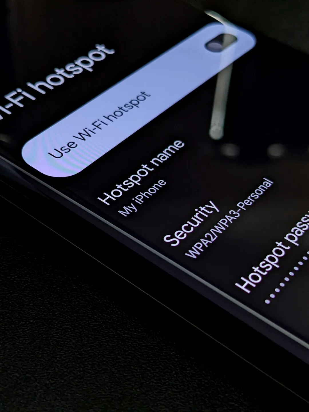Wi-Fi Hotspot Settings