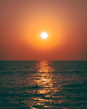 Sunset Over The Ocean