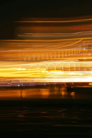 Night Lights Reflection