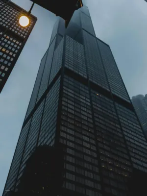 Sears Tower At Dusk