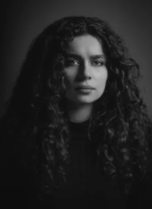 Curly Hair Portrait