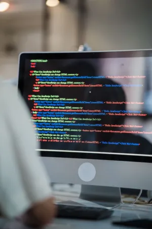 Coding On A Monitor