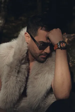 Fur Vest And Watch