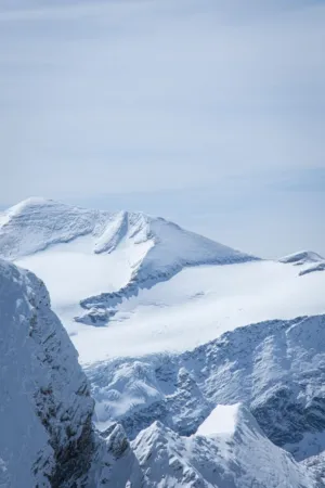 Snowy Mountain Peaks