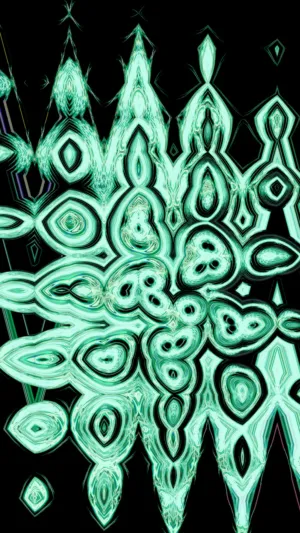 Abstract Green And Black Pattern