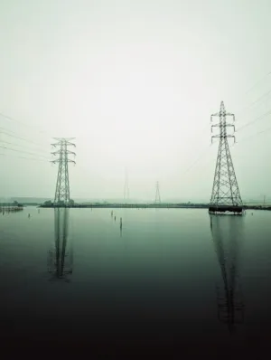 Power Lines Over Water