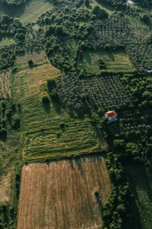 Aerial View Of Countryside