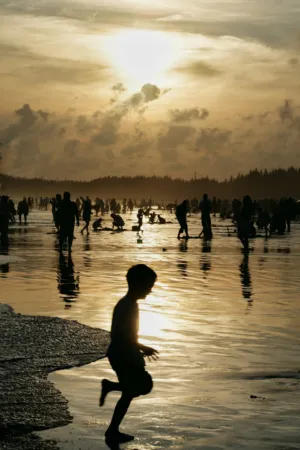 Sunset Beach Scene
