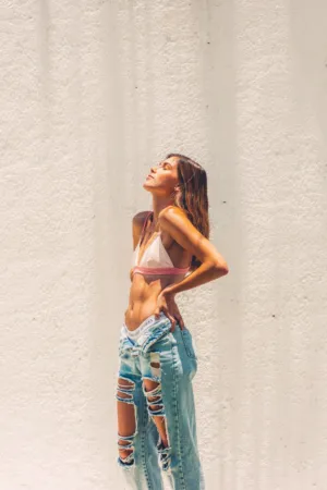 Sunbathing In Urban Setting