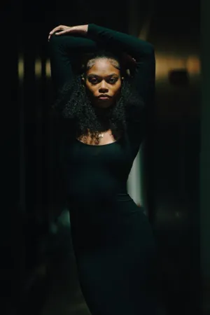 Black Dress Model