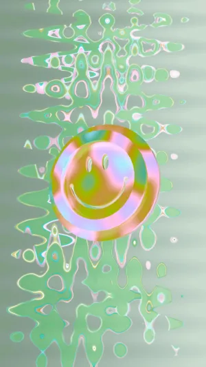 Psychedelic Smiley Face Art