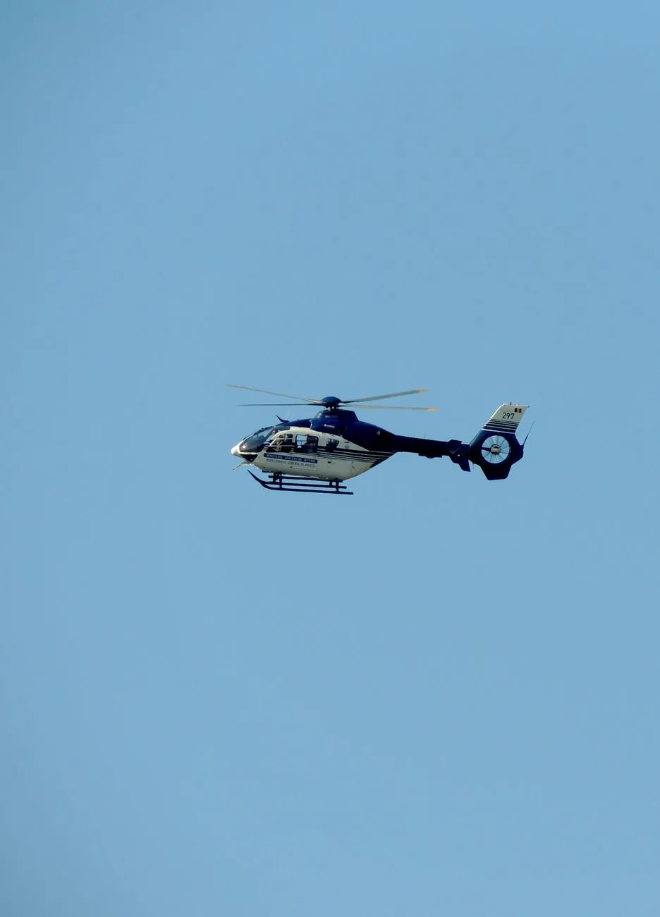 Helicopter In Flight