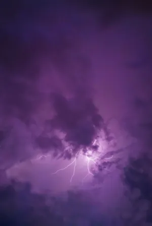 Purple Lightning Storm