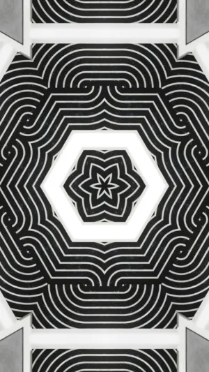 Black And White Geometric Pattern