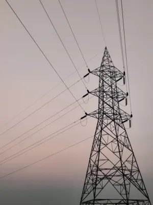 Electricity Pylon Silhouette