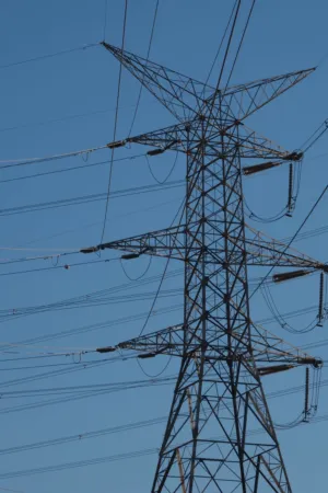 Power Lines And Tower