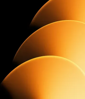 Abstract Orange Curves