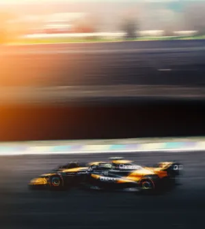 F1 Race Car In Motion