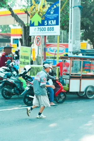 Street Scene In Indonesia