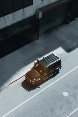 Black Suv On City Street