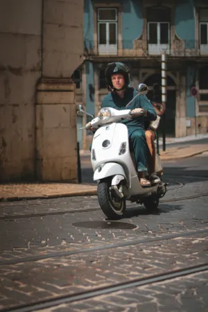 Scooter Ride In Lisbon
