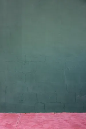 Green Wall With Cracks